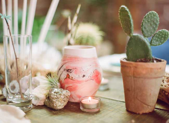 accessoire deco de table cactus